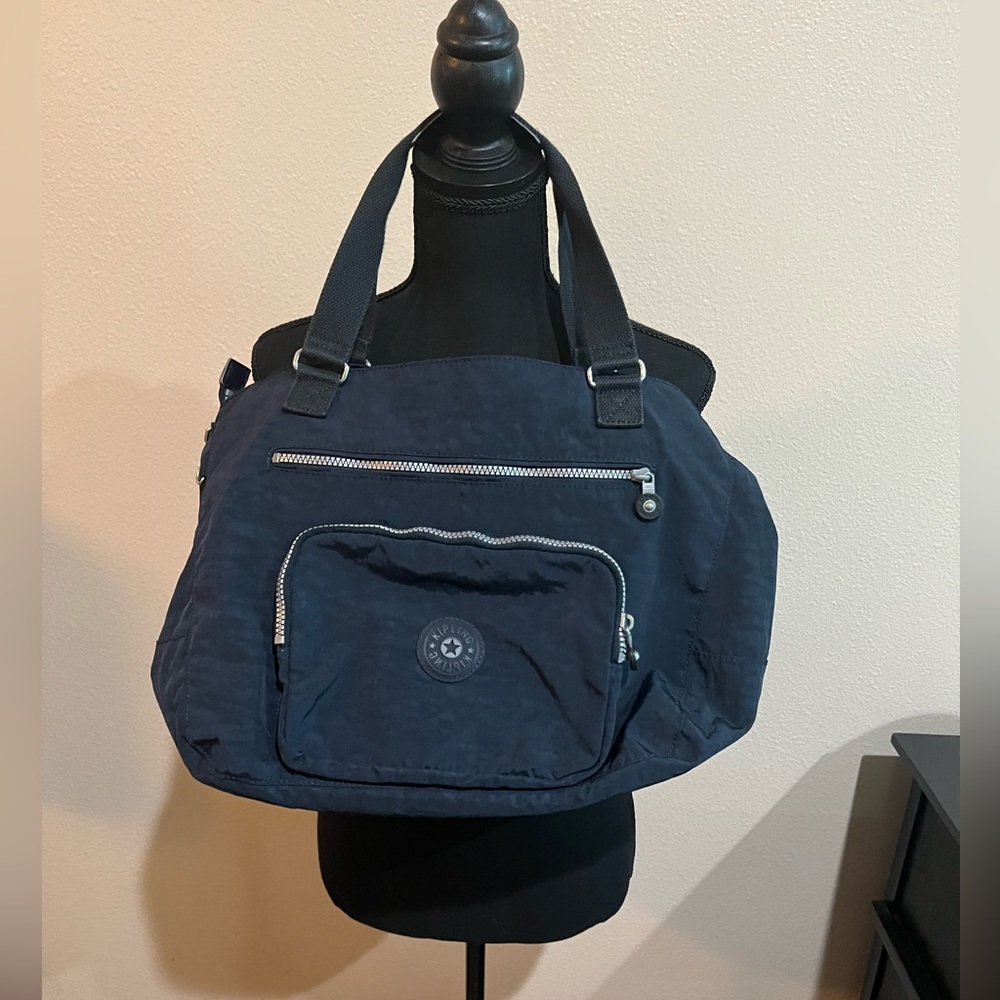 Kipling Navy Blue Crossbody Tote Bag